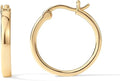 Brocely 14K Gold-Plated Lightweight Hoop Earrings - image 1