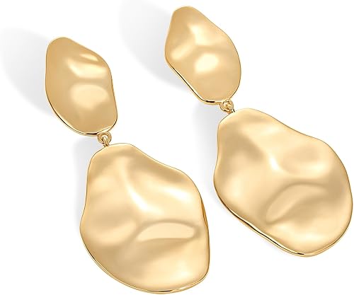 Brocely 14K Gold-Plated Teardrop Statement Earrings - image 6