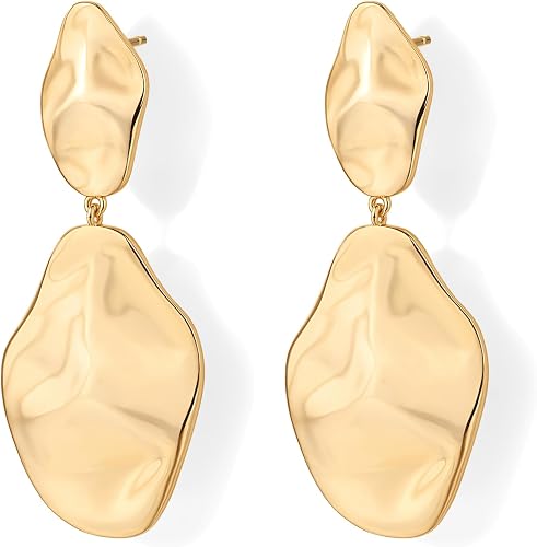 Brocely 14K Gold-Plated Teardrop Statement Earrings - image 4