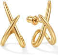 Brocely Sloane Minimalist Gold Stud Earrings - image 1