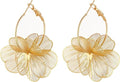 Brocely Floral Dangle Statement Earrings - image 1